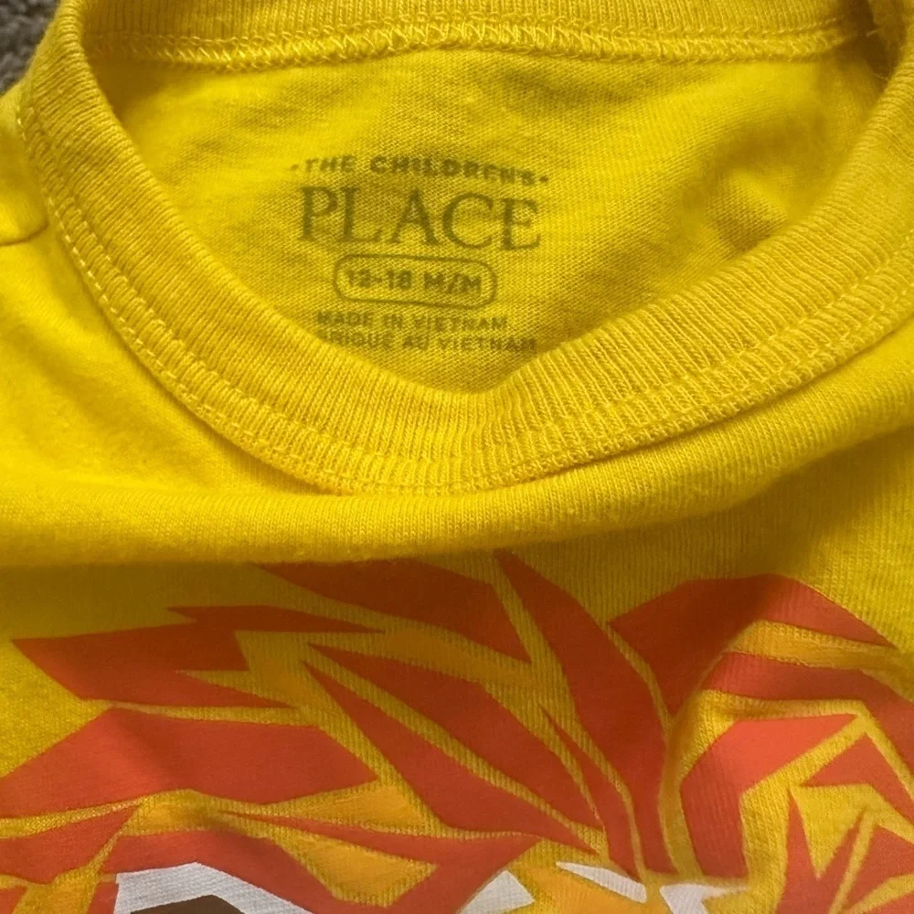 Yellow Lion Graphic Kids T-Shirt
